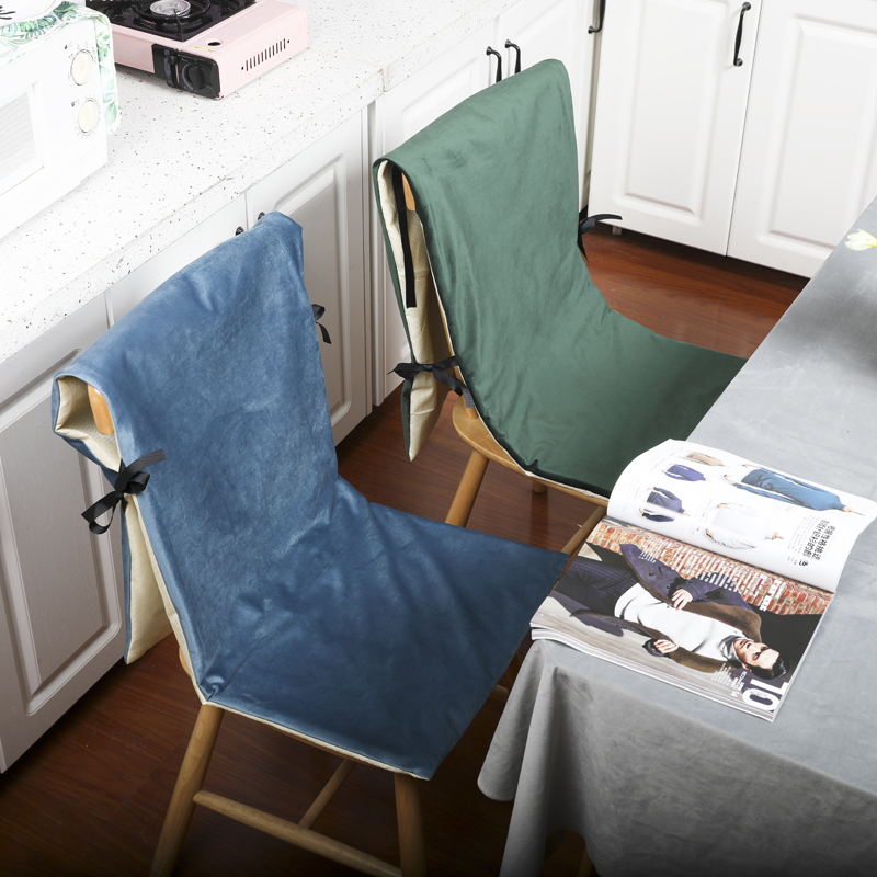 Cushion and back integrated velvet cushion office waist one-piece cushion back non-slip thickened home warm cushion