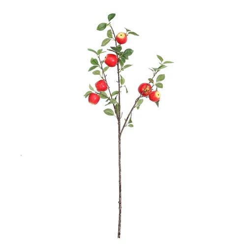 Симуляция фруктов маленькие яблочные ветви фальшивые фрукты с листовой пастой гостиная.