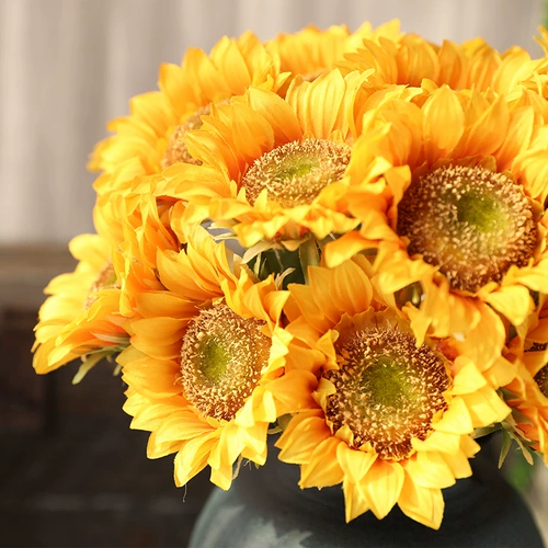 Реалистичные цветочные композиции на солнечной энергии для гостиной, декор