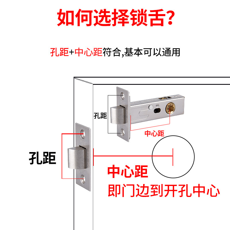 三杆锁舌和通道锁舌有什么区别?如何选型适配室内门锁?_数码电子_淘宝数码网