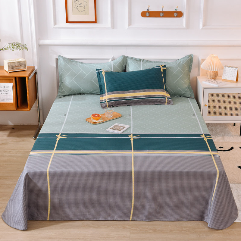 Simple All-cotton Linen Single single Four Seasons 1 5 1 8 m Student Dormitory 1 2m Double single Thickened Pure Cotton Quilt single woman