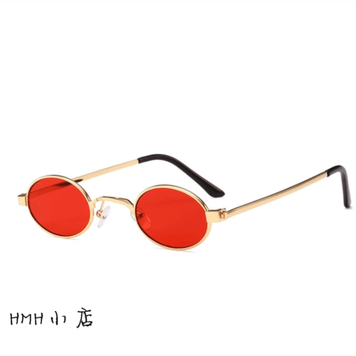 Брендовые металлические ретро солнцезащитные очки подходит для мужчин и женщин для влюбленных на солнечной энергии