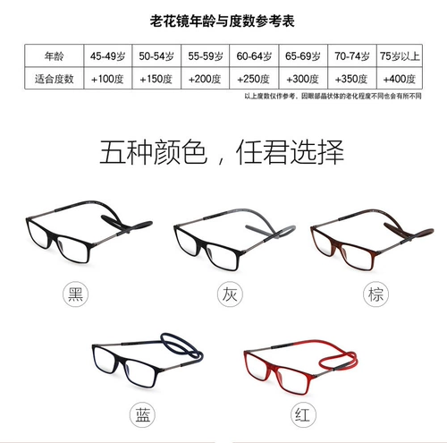 Магнитный ластик, резиновые складные очки, чтение