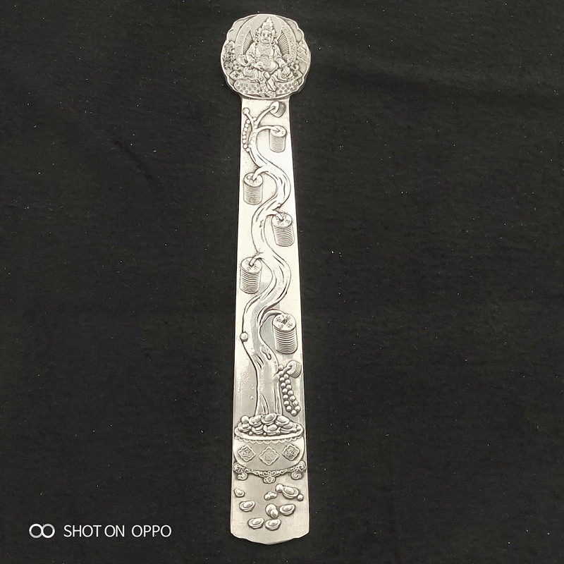 Ancient Play Miscellaneous Collection Retro White Bronze Ruyi Shake Money Tree Swing Pieces Physical Shooting-Taobao