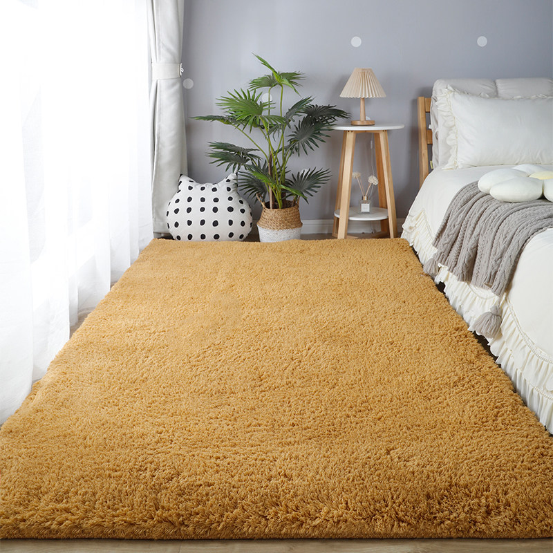 Carpet lambskin master bedroom bedside mat girl's room thickened blanket floor mat fully bed front bed foot mat customization