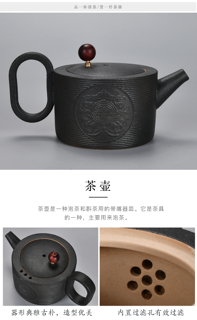 Xu ink electric TaoLu boiled tea travel tea set with boiling water portable bag in Japanese household glass teapot cup