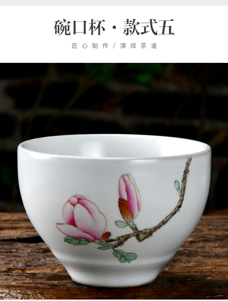 Xu ink your up hand - made use koubei sample tea cup masters cup tea cups dehua kung fu tea set ceramic cup