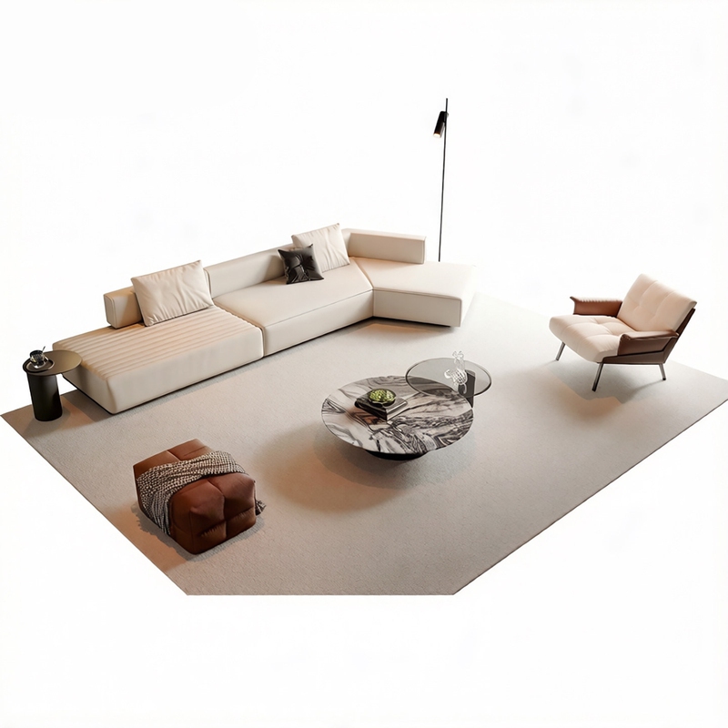 Modern Minimalist Corner Sofa Set for Reception Areas, Living Room, Lobby, and Rest Areas, Multi-Seater Curved Sofa Modern Minimalist Corner Sofa Set for Reception Areas, Living Room, Lobby, and Rest Areas, Multi-Seater Curved Sofa