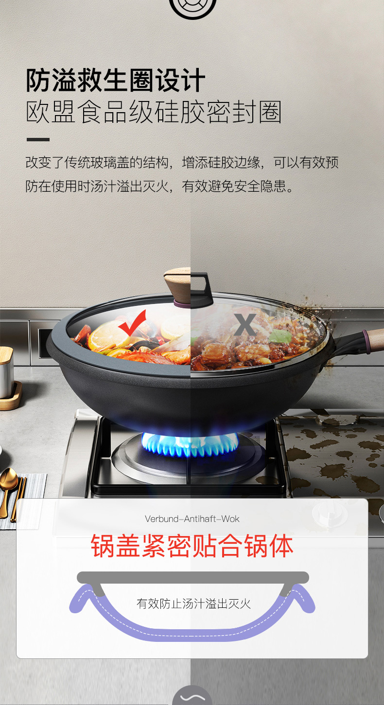 德国顶级厨具 康巴赫 麦饭石不粘锅 图2