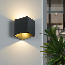 led outdoor double head wall lamp exterior wall up and down spotlight outdoor waterproof courtyard wall washer balcony decorative wall light