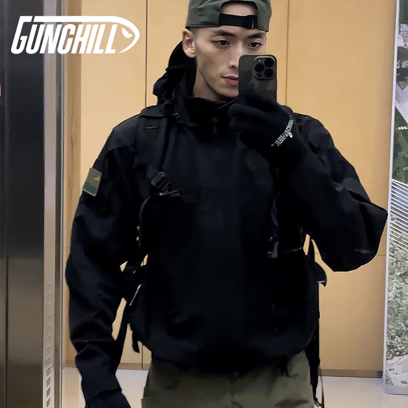 Gunchill Blackhawk Outdoor Softshell Tactical Jacket Autumn Men's American Style Water-Repellent Motorcycle Riding Jacket