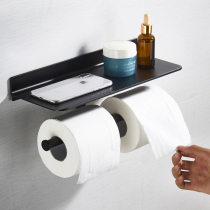 Toilet paper frame free black mobile phone towel rack toilet toilet toilet toilet toilet toilet toilet paper box