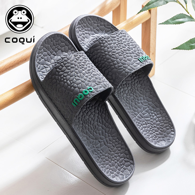 Cool fun men's sandals women's summer indoor home bathroom non-slip soft bottom deodorant plastic shower slippers thick bottom