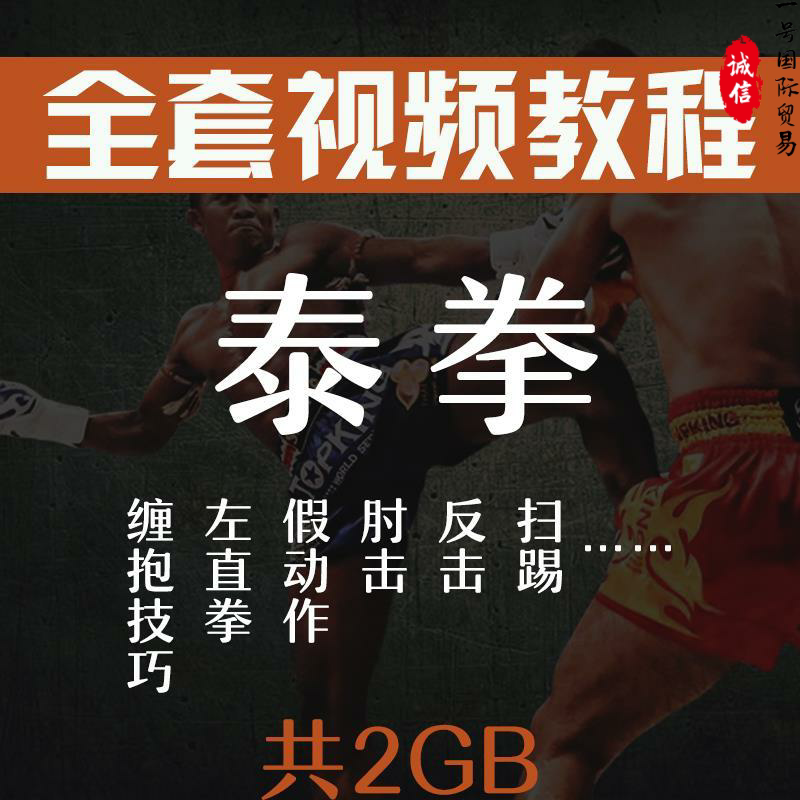 Muay Thai teaching video tutorial HD Chinese muay thai zero-based introductory learning training punching fighting technique C16