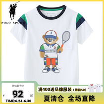 polosport children short sleeve polo shirt 2022 summer fit new pint full cotton t-shirt slim fit half sleeve blouse