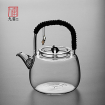  Japanese-style thickened heat-resistant glass teapot Household large kettle Automatic electric pottery stove Tea maker Health tea pot