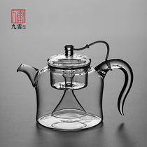 Thickened large-capacity glass steaming teapot Household steam tea boiling water health pot Automatic electric pottery stove tea kettle