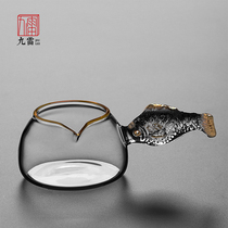  Heat-resistant glass Koi fair cup Tea sea separation cup Kung Fu tea accessories male cup 8908862514