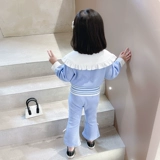 Осенний детский весенний комплект для девочек, в западном стиле, коллекция 2023, детская одежда