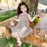 Летнее платье, юбка, детская летняя летняя одежда, наряд маленькой принцессы, в западном стиле