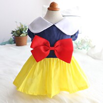 Dog clothes summer thin skirt pet small dog Teddy than Bear Cat dress autumn winter thick Snow White