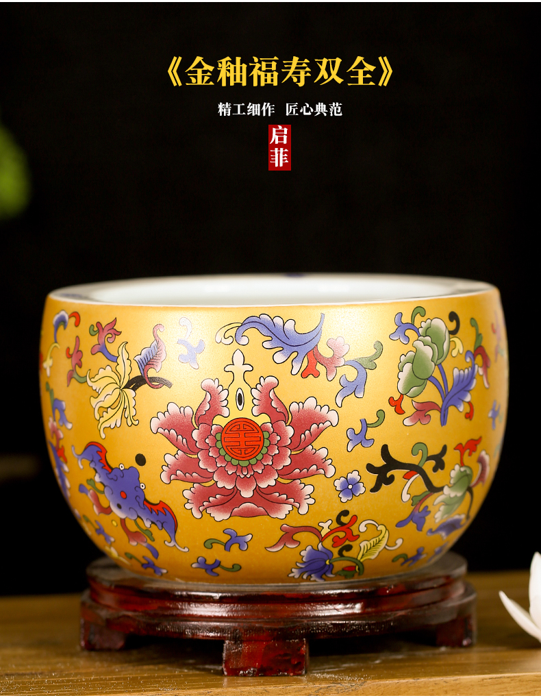 Jingdezhen ceramics cornucopia treasures fill the home furnishing articles sitting room porch decoration aquarium the opened the gift