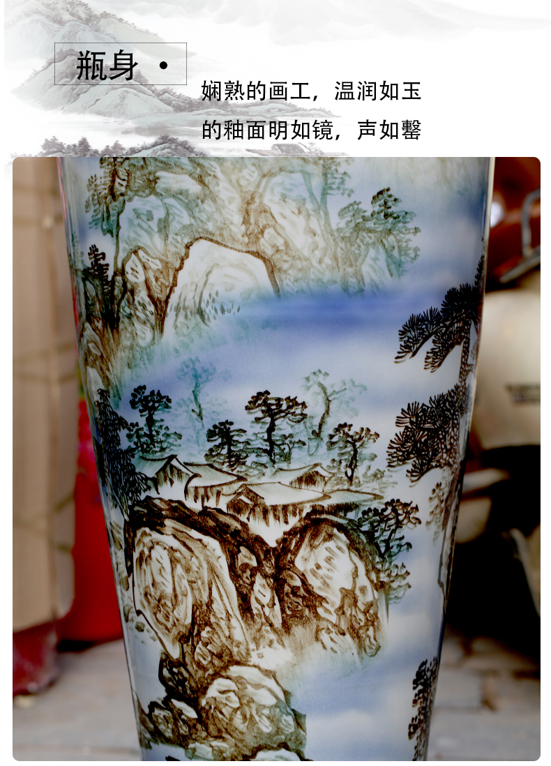 Jingdezhen ceramics living room of large vase hand - made splendid sunvo hotel decoration large furnishing articles