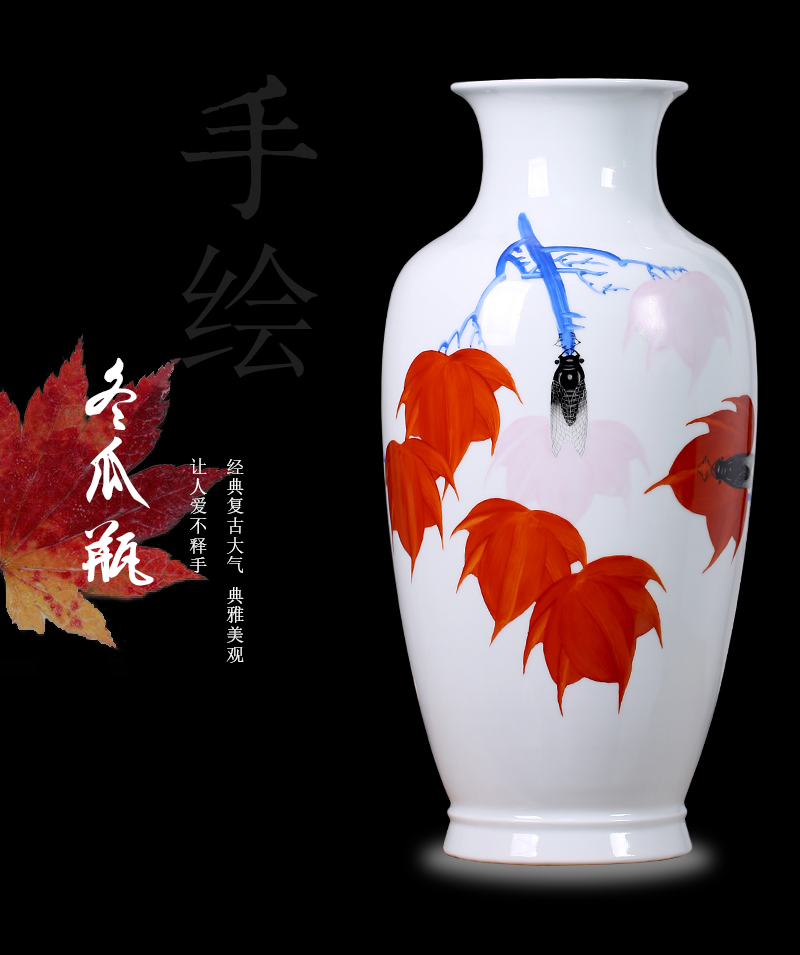 Jingdezhen ceramic masters hand - made mesa vase rich ancient frame sitting room adornment household furnishing articles