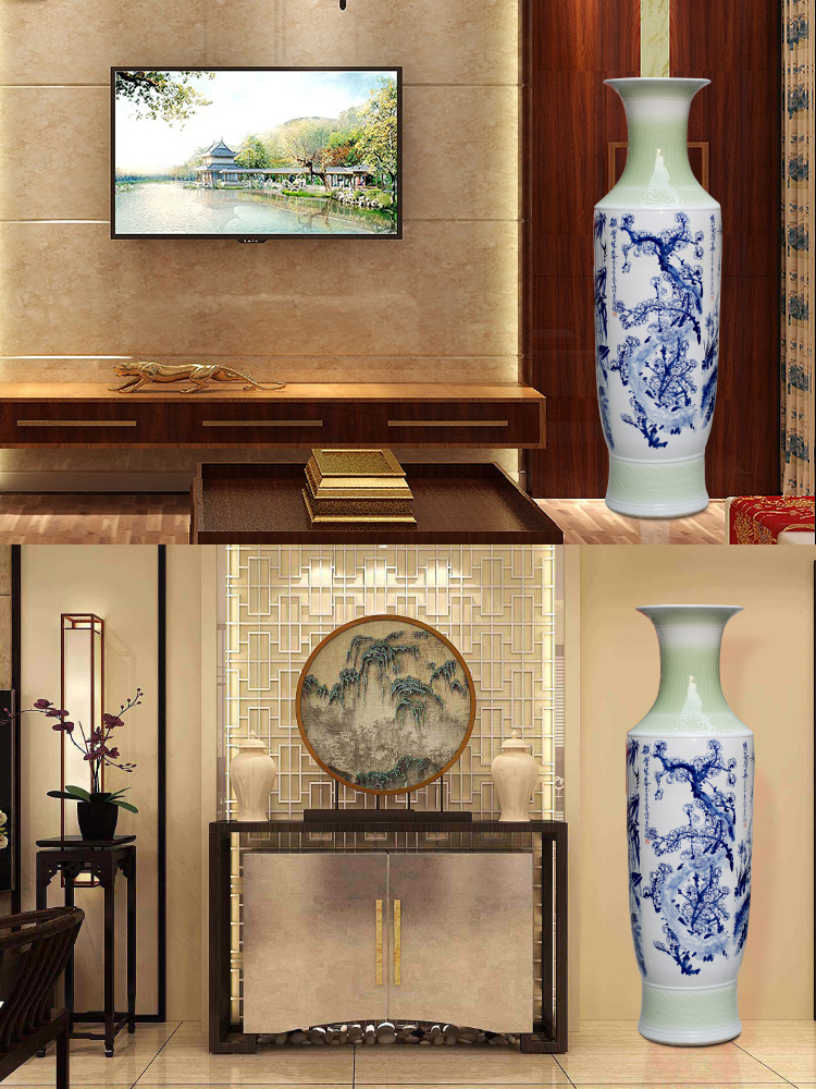 Jingdezhen ceramic by patterns of large vase household sitting room adornment flower arranging large porcelain porcelain furnishing articles