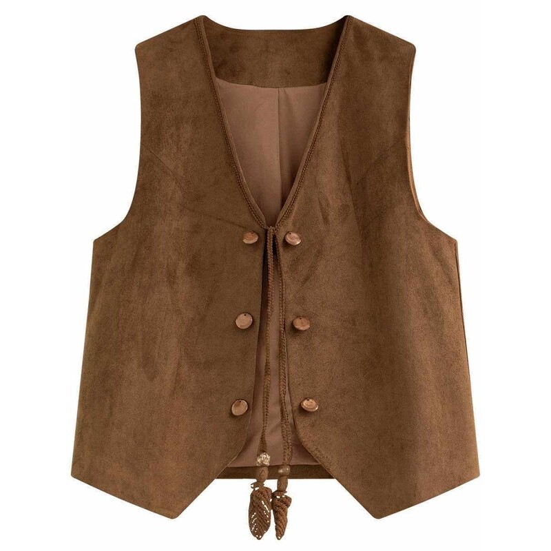 2026 New Style Melard V-Neck Suede Vest for Women, Fashionable Short Sleeveless Outerwear Top 2026 New Style Melard V-Neck Suede Vest for Women, Fashionable Short Sleeveless Outerwear Top
