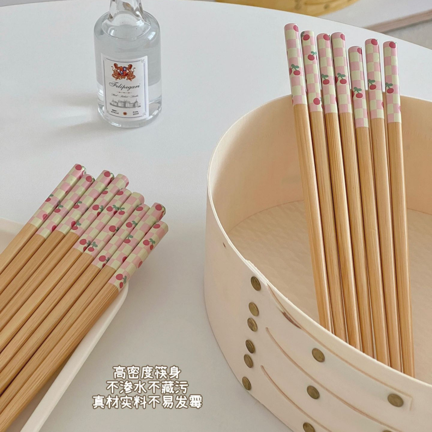 【新款竹木】筷子日式风家用竹筷环保樱桃卡通筷防滑，吃出新花样！-儿童筷子-淘宝好物网