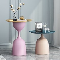 Nordic Light Luxury Several Modern Simple Living Room Sofa Corner of several Marble Little Tea Several Circular Net Red Bed Table