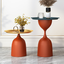 Iron Tea few Italian minimalist minimalist luxury plated gold angle several modern minimal living room creative small round table combination