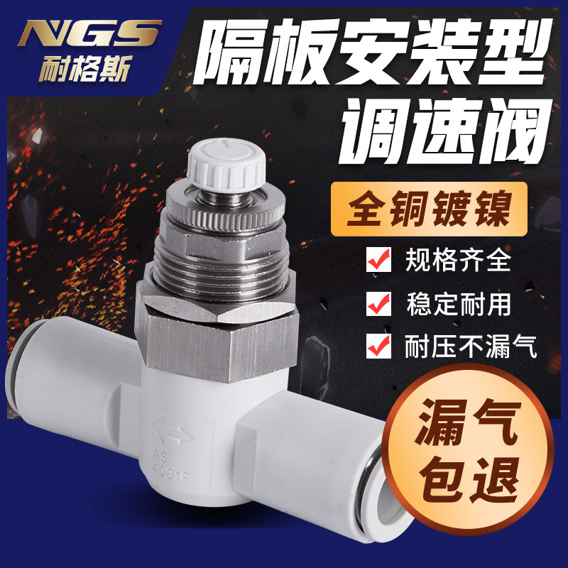 Baffle speed control valve AS1001F AS2001F AS2051F AS3001F-04 06 08 10 12-3
