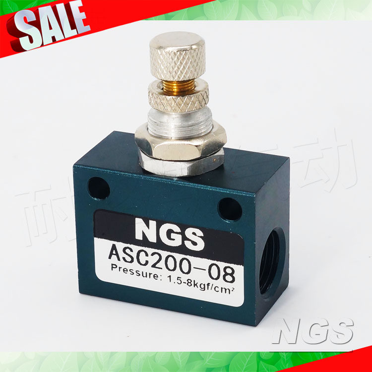 Pneumatic Unidirectional Throttle Speed Regulation ASC100-06 ASC200-08 ASC300-10 ASC300-15 Color