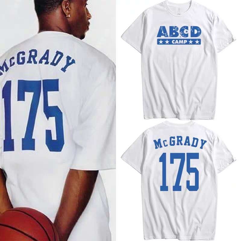 T-Mac's Same Short Sleeve & White & Bigger, Suggest Taking A Smaller SizeMagic bull Lakers James Kobe Soccer pants American style Retro Basketball motion Embroidery Capris Miami Heat shorts