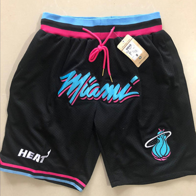 Black & Hot City EditionMagic bull Lakers James Kobe Soccer pants American style Retro Basketball motion Embroidery Capris Miami Heat shorts