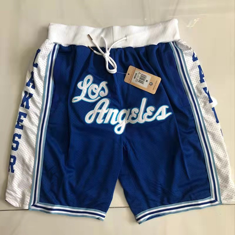 Lakers Magic Chicago Bulls American Retro Embroidered Basketball Shorts Loose Breathable Knee-Length Shorts for Men