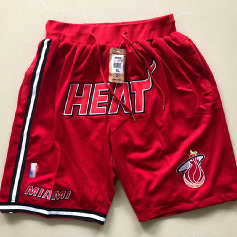 Red & Heat & RedMagic bull Lakers James Kobe Soccer pants American style Retro Basketball motion Embroidery Capris Miami Heat shorts