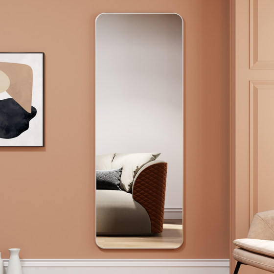 Full-Length Mirror for Women, Wall-Mounted, Self-Adhesive, for Home Use, Girls' Bedroom, Ins-Style, Dormitory, Large Mirror