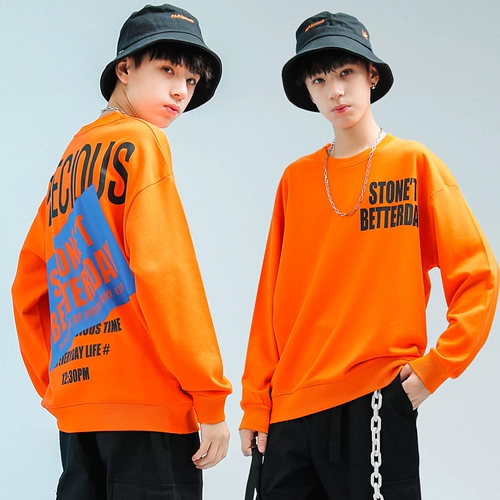 Детская летняя одежда, трендовая осенняя толстовка, в корейском стиле, коллекция 2021, в западном стиле, 14 лет, подходит для подростков