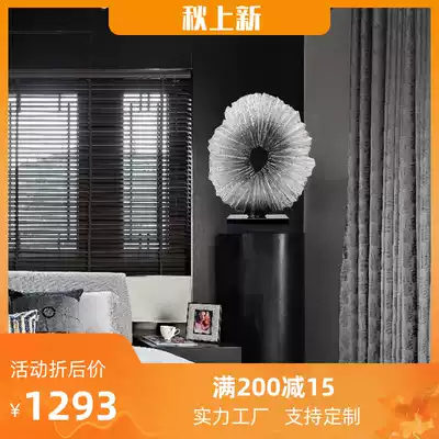 Modern art, circular abstract sculpture ornaments, sample House, Display Center, hallway, home, living room corner decoration