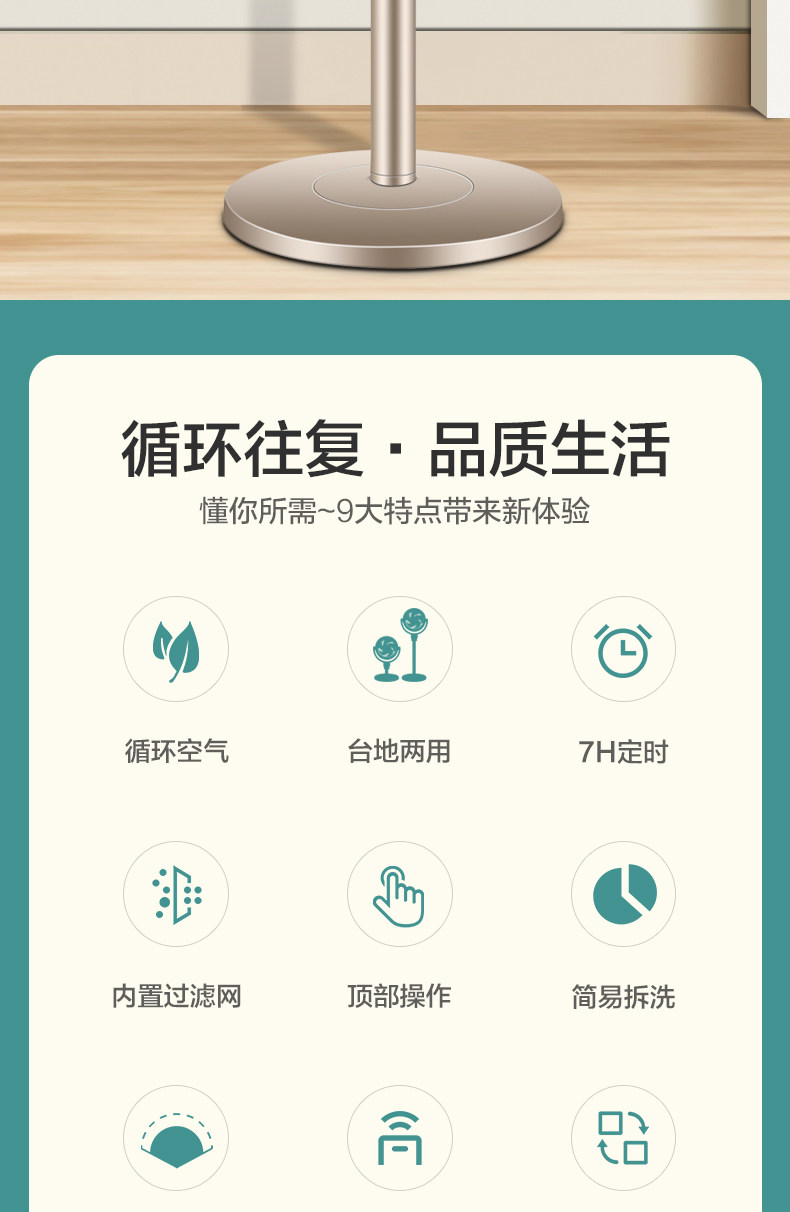 格力 FXDZ-20X62Bag3 空气循环扇遥控立式空气对流扇 双重优惠折后￥319包邮