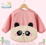 Детский фартук для девочек, водонепроницаемый нагрудник для еды, демисезонная юбка на девочку, с карманом, анти-грязь, сзади на завязках