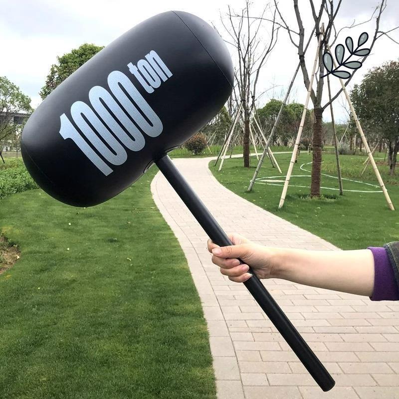 Inflatable hammer toy oversized child knocks large number of kilotons of hammer Hammer Balloon Cartoon Hammer Wedding Plastic Hammer Punishment-Taobao