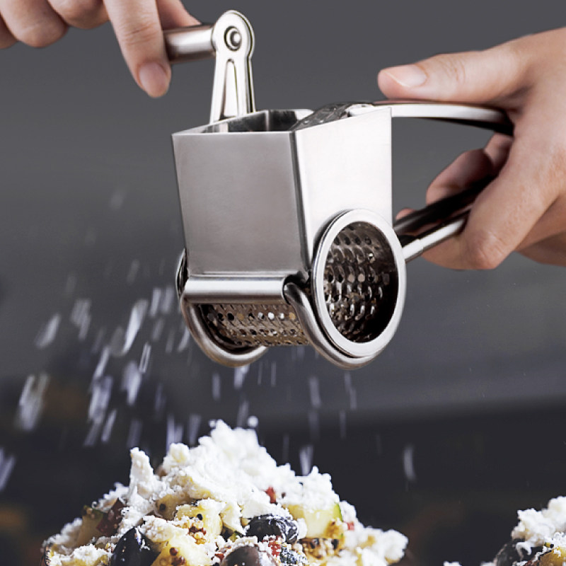 YSJ cheese grinder Manual rotary grinder Stainless steel walnut nuts household baby food tools