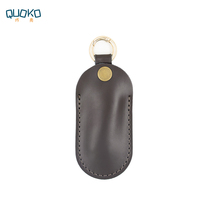 Leather U disk protective cover mini portable small online Silver U Shield storage small case bag anti-lost personality keychain leather case