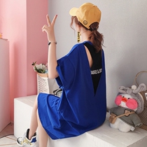 Fat Sister Big Code Woman Summer Dress New Fat Woman Foreign Gas Easy To Cover Slim Fit Dress Slimmer and Fat Mm