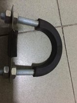 Rubber-covered pipe clamp Marine PE pipe clamp