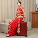 Бордовый чемодан для невесты, 24 дюймов